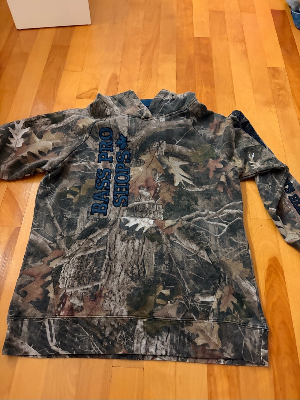 Bass Pro Shops Camo Hooded Pullover - Green, Brown, Black